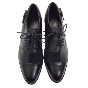 Coach Waverly Patchwork Oxford Shoes Black Size 8